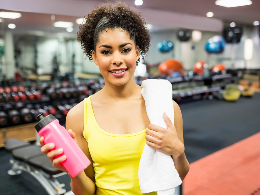Woman in gym